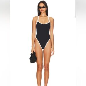 LSPACE Women's Black One-Piece Swimsuit